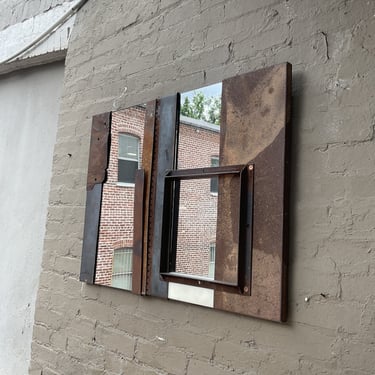 Industrial Art Mirror