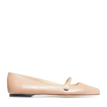 Jimmy Choo Women Flat Shoes In Nappa And Patent Leather