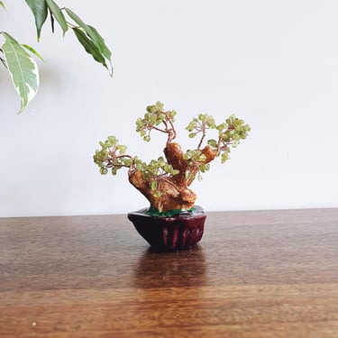 Vintage Peridot Crystal Bonsai Tree 