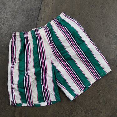 28 90s St. John's Bay Striped Shorts Pinstripe Pants Outdoors Cute Streetwear Shorts Faded Dad Grilling 