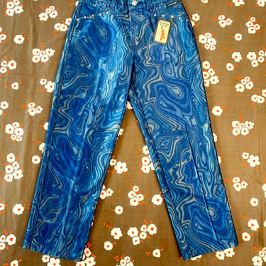 Shimmery Swirl Print Rockies Western Denim