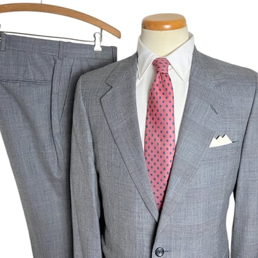 Vintage H FREEMAN x NORDSTROM Wool 2pc Suit ~ 38 R ~ Glen Plaid ~ jacket / pants ~ Preppy / Ivy Style / Trad ~ Lightweight 