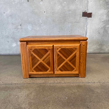 Vintage Solid Oak Cabinet #1