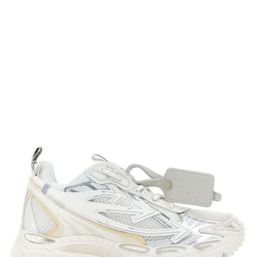 Off White Woman White Synthetic Leather And Mesh Be Right Back Sneakers