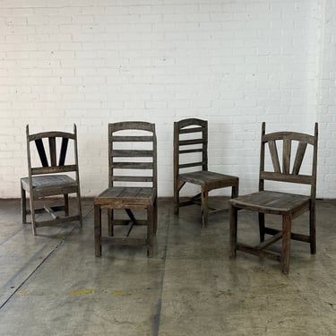 Primitive dining chairs -set of four 