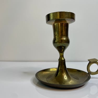 Vintage Brass Chamber Candle Holder | Taper Candle Holder 
