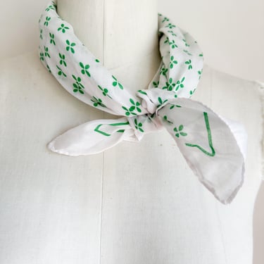 Vintage Echo Cotton Floral Scarf / Bandanna 