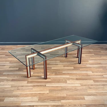 Danish Modern Rosewood & Steel Coffee Table by Henning Koch, c.1960’s 