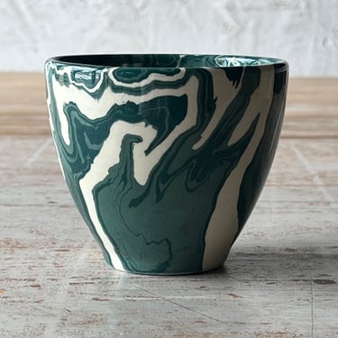 Marbled Green High Bowl/Cup
