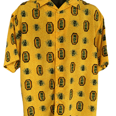 Kleding Dameskleding Tops & T-shirts Blouses Women’s L/XL Vintage 1940s Silk Hawaiian Shirt with Asian Motif by Sun Bros Co of Yokohama Japan 