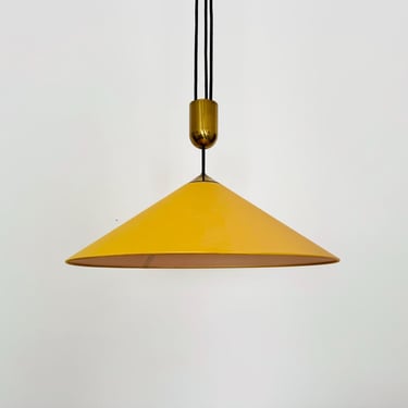 Large Adjustable Pendant Lamp with Counterweight by Florian Schulz | 1960s 
