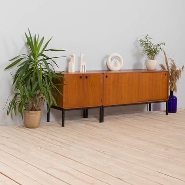 Set of 2 teak credenzas by Aksel Kjersgaard Danish sideboard, 1960s 