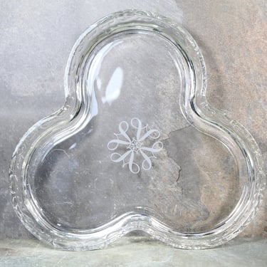 Glass Clover Trinket Dish |  Vintage Glass Dish | Bixley Shop 