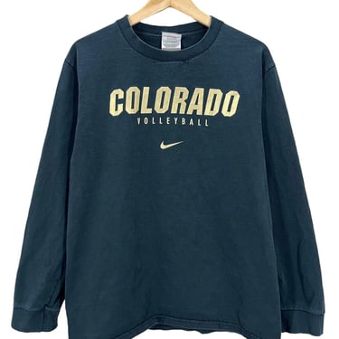 Vintage Y2K University of Colorado Volleyball Black Nike Long Sleeve T-Shirt S
