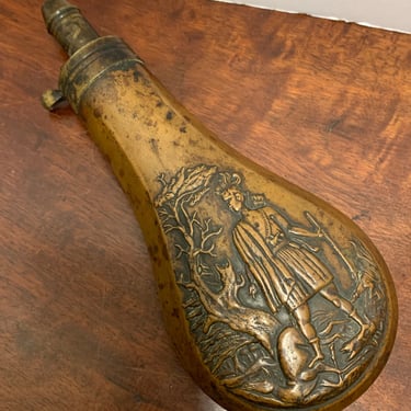 Antique Gun Powder Flask 