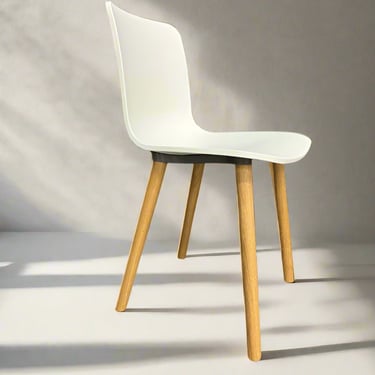 Vitra White w Wooden Legs Jasper Morrison HAL Wood Chair FFE258-152