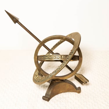 Vintage Brass Arrow Sundial 