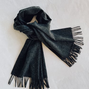 Merino Oversized Scarf, Charcoal