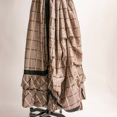 Antique 1880s Bustle Skirt Full Cotton S 