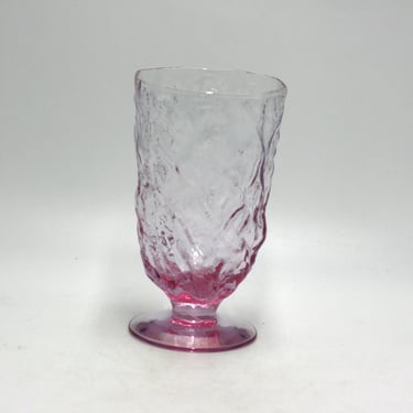 vintage Morgantown Seneca Pink Footed Tumbler 