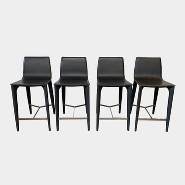 Adriatica fully upholstered counter stools