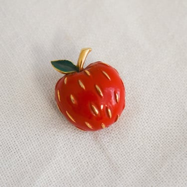 1960s Napier Tiny Apple Brooch 