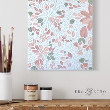 Floral Abstract Textured Painting 