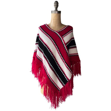 1980s knit poncho 