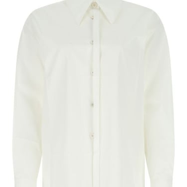 Jil Sander Woman White Poplin Oversize Shirt