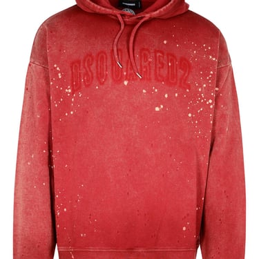 Dsquared2 Red Cotton Sweatshirt Men