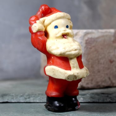 Vintage Peel Away Wax Covered Chocolate Santa - From Gurley Candle Company - Christmas Decor - DECOR ONLY - Not for Eating | Bixley Shop 