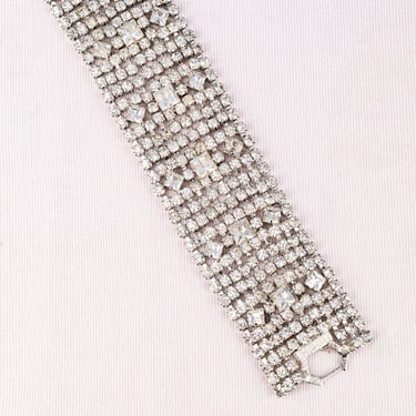 Antique Crystal Cuff Bracelet