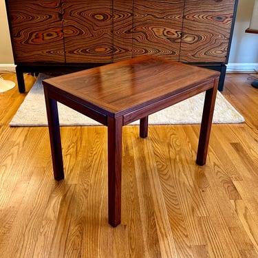 Mid Century Vejle Stole Mobelfabrik Danish Rosewood Side Table - Free Shipping 