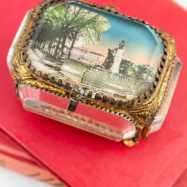 Antique Belle Époque Souvenir Vannes Jewelry Box