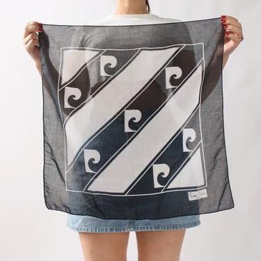 Vintage Pierre Cardin Cotton Logo Scarf