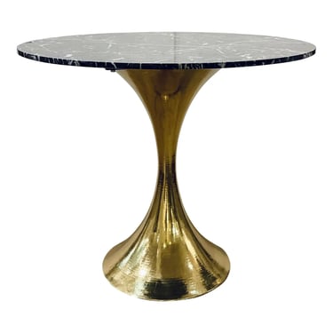 Villa and Home Modern Black Marble Stockholm Dining Table/Center Table