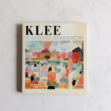 vintage art book, "klee"