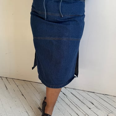 Vintage - Denim Midi Skirt (2X)