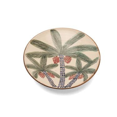 Kiliim | Palm Ceramic Serving Plate