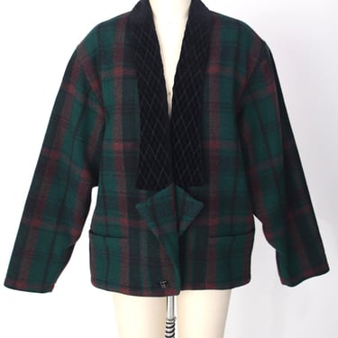 1980s Gianni Versace Wool Tartan Jacket