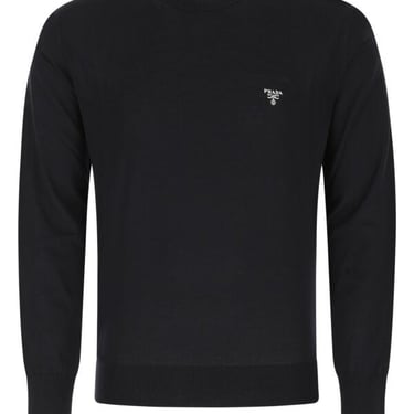 Prada Men Midnight Blue Wool Sweater