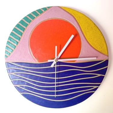 Psychedelic Sea - 05 - Wall Clock - OVERSTOCK