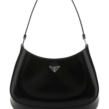 バッグ Prada Black Satin Handbag Prada Black Satin Double Hoop Bag – Treasures of NYC