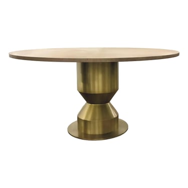 Barbara Barry for Baker Satin Brass Monroe Dining Table