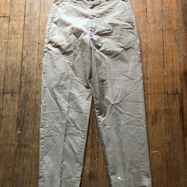 1970s Beige Sears Work Pant 30 