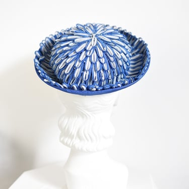 1960s Blue Ribbon Hat 