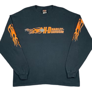 Harley Davidson T-shirt Roatan Honduras Lizard Biker Legendary