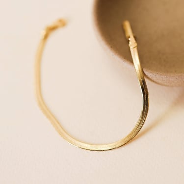Flat Snake Chain Bracelet