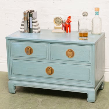 Light Blue Regency Chest of Drawers