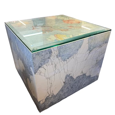 Worlds Away Square Cube Accent Side Table EK221-218